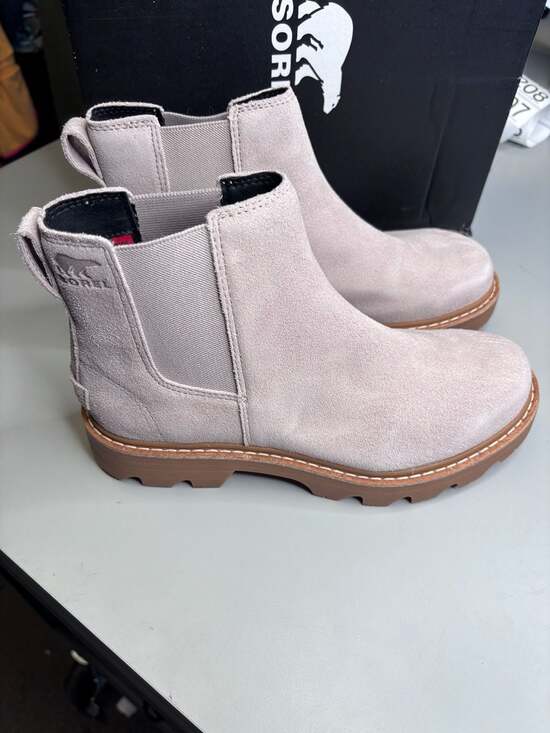 Sorel Shoes - Sorel Women's Revel RD Chelsea Waterproof Boots in Crushed Clay size 7.5